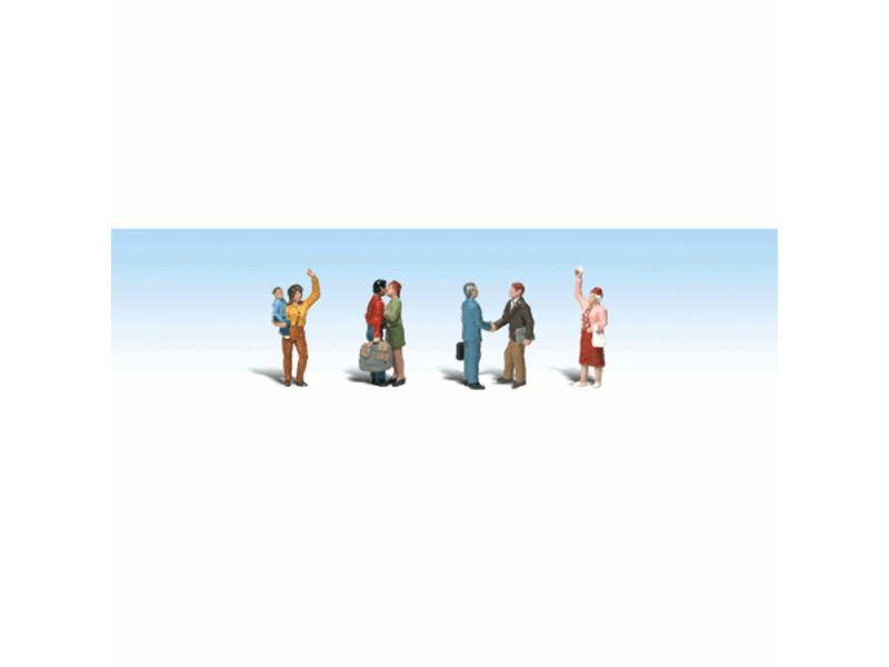 785-1912 HO Scenic Accents(R) Figures -- Goodbye People