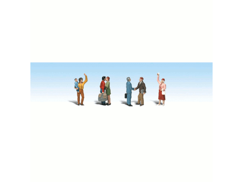 HO Scenic Accents(R) Figures -- Goodbye People