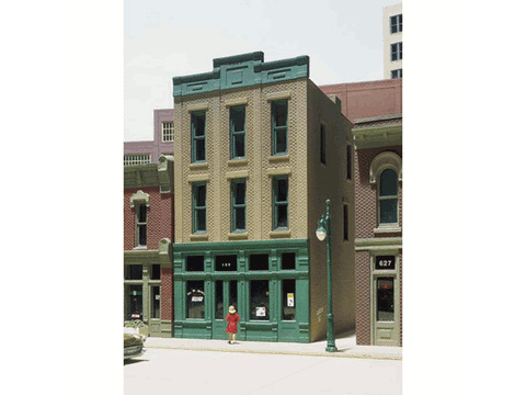 HO Walker Building - Woodland Scenics DPM Landmark Structures(R) -- Kit - 3 x 4-1/4" 7.7 x 10.7cm