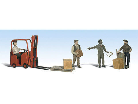 N Scenic Accents(R) Figures -- Workers with Forklift