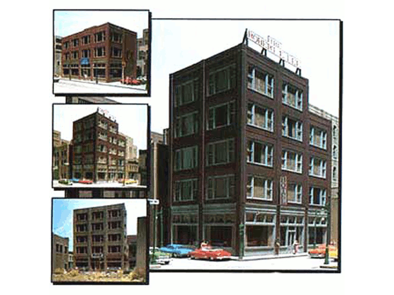 243-36400 HO Modular Building System(TM) Designer Bulk Pack -- 20th Century Storefront Building - Kit