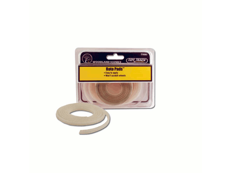 785-4562 A Roto Wheel Cleaner(TM) Replacement Roto Pads(TM) - Tidy Track(TM) -- For HO & N Cleaners