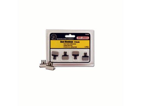 N Tidy Track(TM) Maintenance Product -- Dust Monkeys(TM) Axle-Mounted Track Cleaner Pads pkg(4)