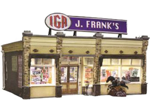 N 	J. Frank's Grocery - Built & Ready Landmark Structures(R) -- Assembled
