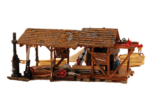 HO 	Buzz's Sawmill - Built & Ready Landmark Structures(R) -- Assembled - 7-1/2 x 5-7/8" 19.1 x 14.9cm