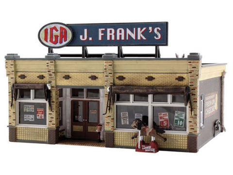 HO J. Frank's Grocery - Built & Ready Landmark Structures(R) -- Assembled