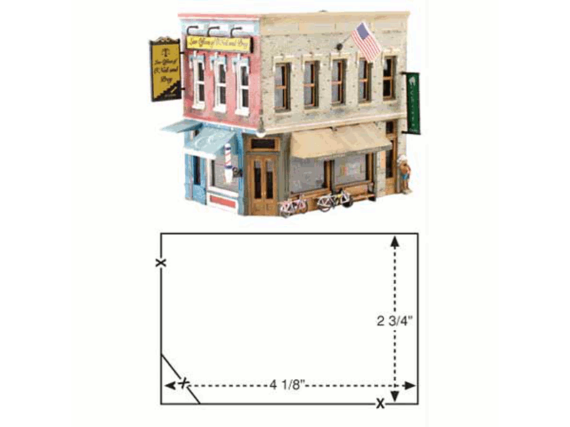 Main Street Mercantile - HO Scale Kit - Woodland Scenics