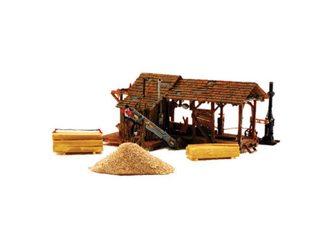 HO Buzz's Saw Mill - Landmark Structures(R) -- Kit - 7-1/2 x 5-7/8 x 2-1/8" 19 x 14.9 x 5.4cm