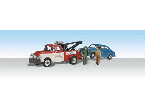 HO Wayne Recker's Tow Service - Assembled - AutoScenes