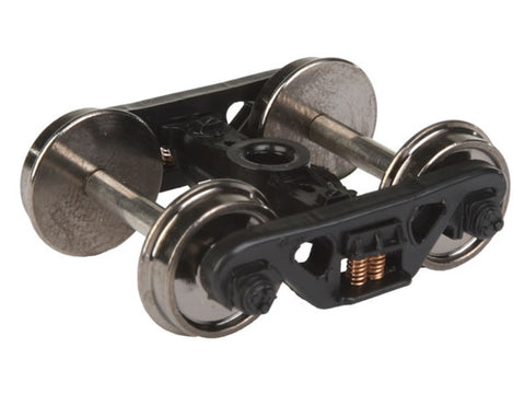 HO 100-Ton ASF Roller Bearing Sprung Trucks w/36" Metal Wheels & Axles 1 Pair
