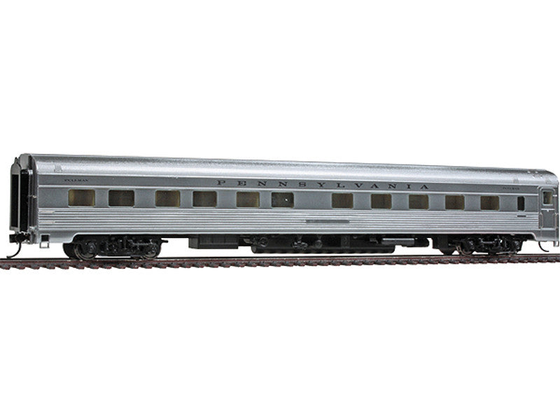 932-15143 HO 85' Budd Pacific Series 10-6 Sleeper - Ready to Run -- Pennsylvania Railroad (plated finish, black lettering)