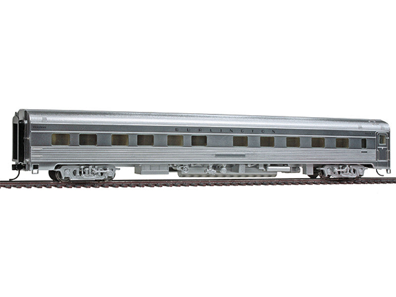 932-15144 HO 85' Budd Pacific Series 10-6 Sleeper - Ready to Run -- Chicago, Burlington & Quincy (Plated Metal Finish)