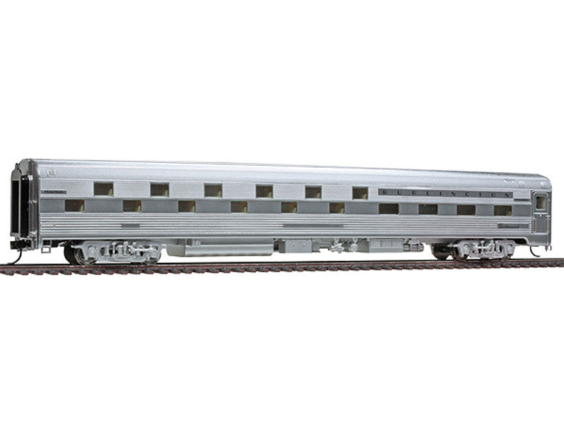 932-15164 HO 85' Budd Slumbercoach 24-8 Sleeper - Ready to Run -- Chicago, Burlington & Quincy (Plated Metal Finish)