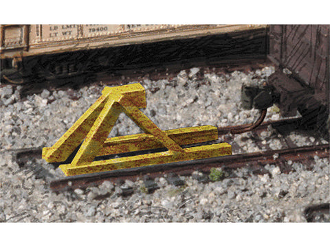 N Track Bumper - Built-ups -- Yellow pkg(5)