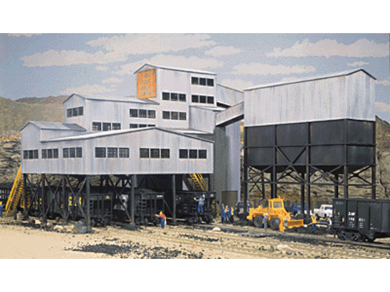 933-3017 HO New River Mining Company -- Kit - Main Building: 12-1/2 x 9 x 9-3/8" 31.2 x 22.5 x 23.2cm