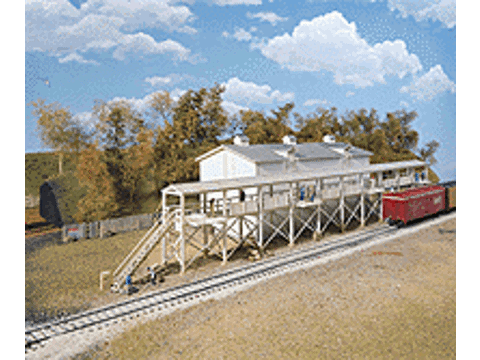 HO Icehouse and Platform -- Kit - Icehouse: 4-3/4 x 10-3/4 x 5" 12 x 27.3 x 12.7cm Platform: 18-1/2 x 1