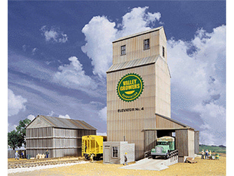 HO Valley Growers Association Steel Grain Elevator -- Kit