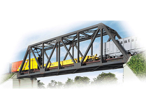 HO Single-Track Truss Bridge -- Kit - 20 x 3-1/4 x 5" 50 x 8.1 x 12.5cm