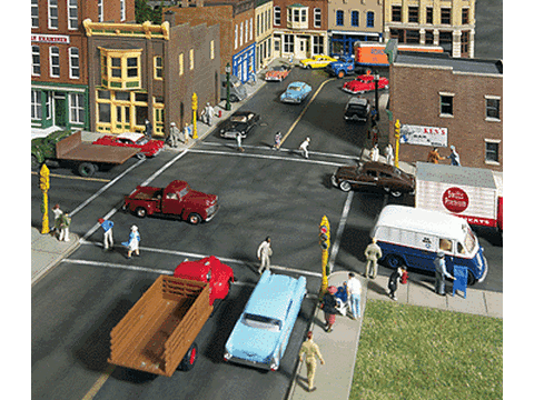 HO Asphalt Street System -- Kit - Complete Set