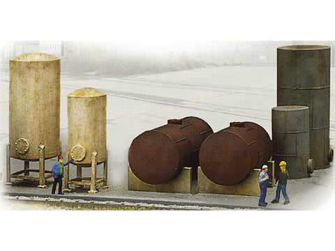HO Industrial Tanks Detail Set - Cornerstone -- Kit