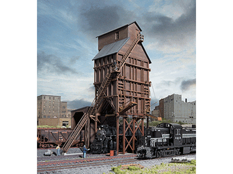 933-3823 N Wood Coaling Tower -- Kit - 3-5/8 x 2-1/4 x 6-1/2" 9.2 x 5.7 x 16.5cm