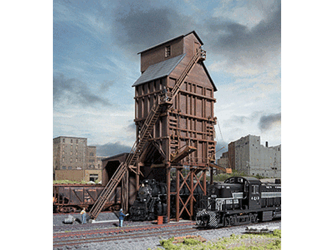 N Wood Coaling Tower -- Kit - 3-5/8 x 2-1/4 x 6-1/2" 9.2 x 5.7 x 16.5cm
