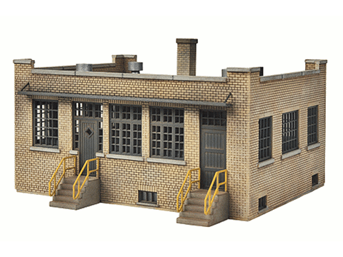 HO Industry Office -- Kit - 4-3/4 x 6-1/4 x 2-3/4" 12.1 x 15.9 x 5.1cm