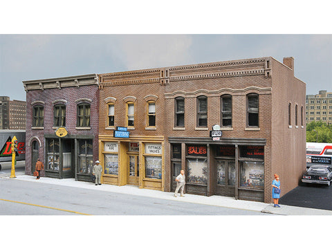 HO Merchant's Row IV -- Kit - 10-5/8 x 5 x 4" 27 x 12.7 x 10.2cm