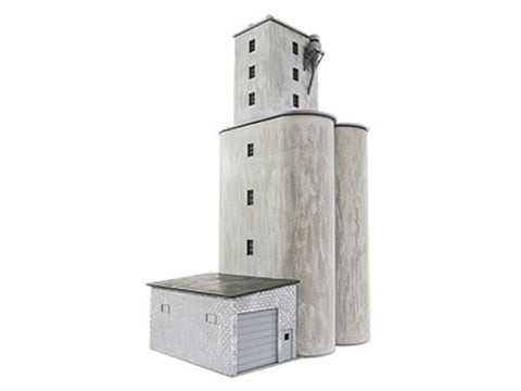 HO Prairie Co-Op -- Kit - 5-1/8 x 7-1/4 x 12" 13 x 18.4 x 30.4cm