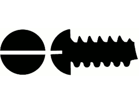 A #2 Self-Tapping Steel Sheet Metal Screws pkg(24) -- 3/16 x .088"