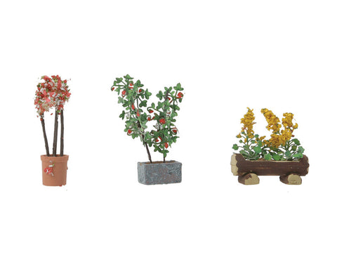HO Large Ornamental Plants - Botanicals(TM) -- 3 Plants