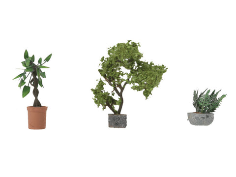 HO  Large Decorative Plants - Botanicals(TM) -- 3 Plants