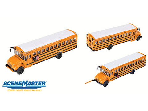 HO International CE School Bus - Assembled -- Yellow, White