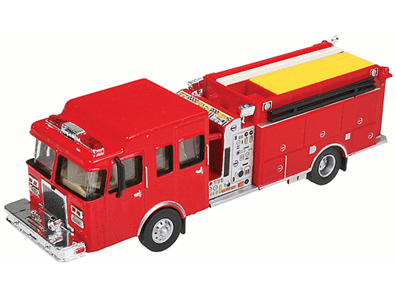949-13800 HO Heavy-Duty Fire Engine - Assembled -- Red