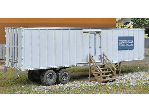 HO Construction Site Storage Trailer -- Kit
