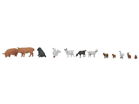 HO Farmhouse Animals pkg(12)