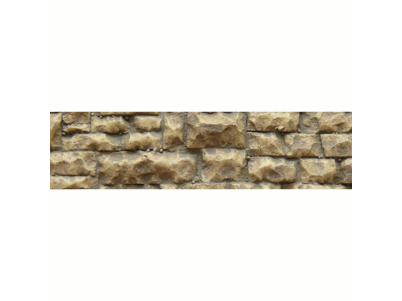 cho8252 A Flexible Random Stone Wall w/Self-Adhesive Backing -- Medium Stones 14 x 3-1/4" 35.6 x 8.3cm