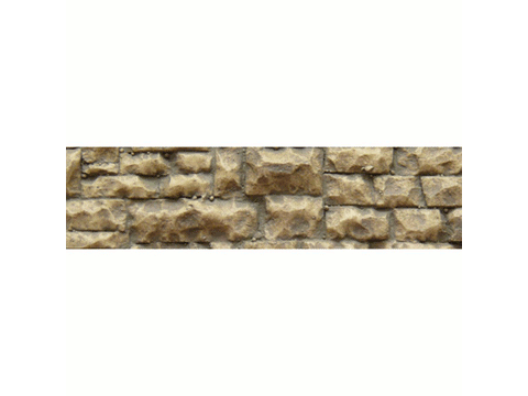 A Flexible Random Stone Wall w/Self-Adhesive Backing -- Medium Stones 14 x 3-1/4" 35.6 x 8.3cm