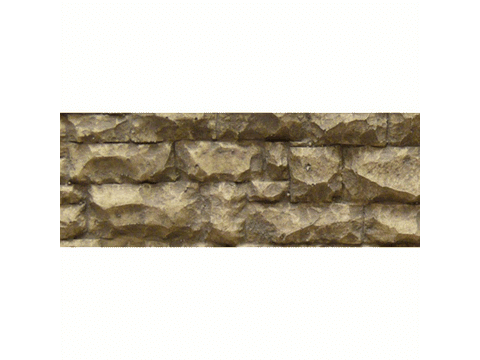 A Flexible Random Stone Wall w/Self-Adhesive Backing -- Large Stones 13 x 3-1/2" 33 x 8.9cm