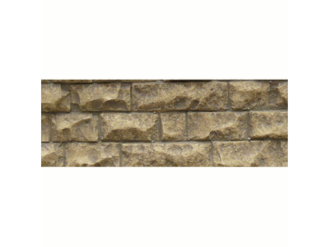 A Flexible Cut Stone Wall w/Self-Adhesive Backing -- Medium Stones 13-1/4 x 3-3/8" 33.7 x 8.6cm