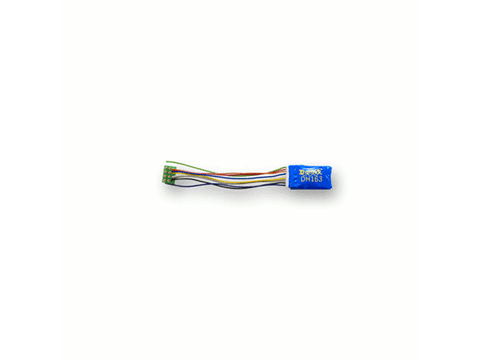 HO DCC Decoder, 3.2" Wires 6-Function 8-Pin 1.5A