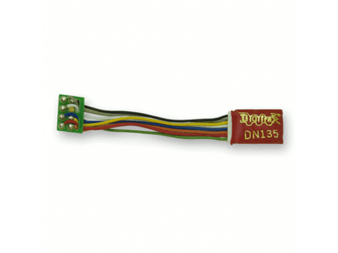 N DCC Decoder, 3.2" Wires 3-Function 8-Pin 1A