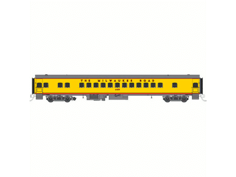 HO Hiawatha Coach, MILW/UP Yellow & Gray #4418