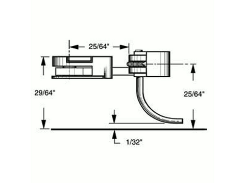 HO Body Mounted Coupler, 25/64" Underset (2pr)