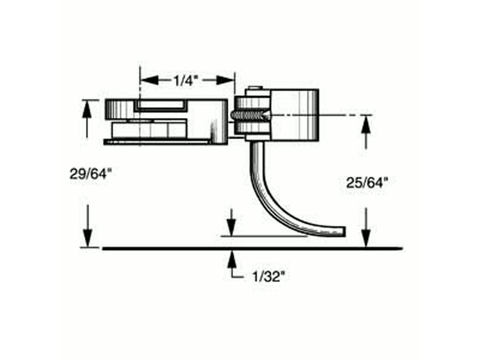 HO Body Mounted Coupler, 1/4" Underset (2pr)