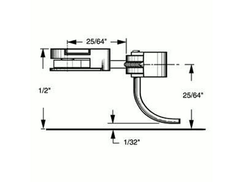 HO Body Mounted Coupler, 25/64" Center (2pr)