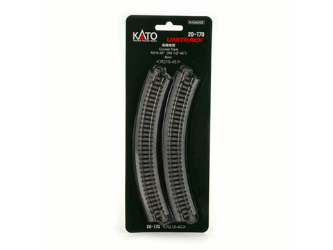N 216mm 8-9/16" Radius Curve 45-Degree (4)