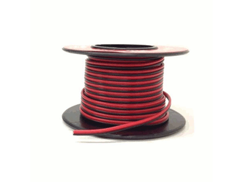 A Hook-Up Wire -- 2-Conductor, 14' (red, black)