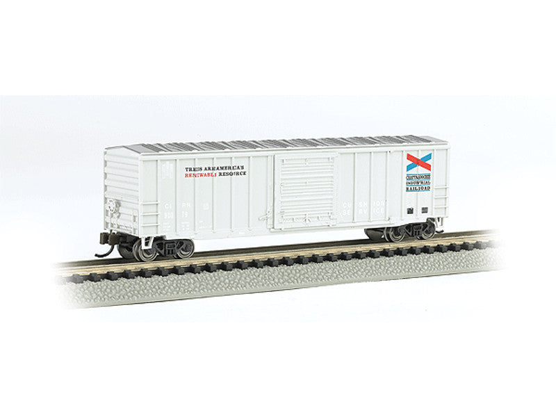 bac19655 N ACF 50'6" Outside-Braced Sliding-Door Boxcar - Ready to Run - Silver Series -- Chattahoochee Industrial Railroad (white)