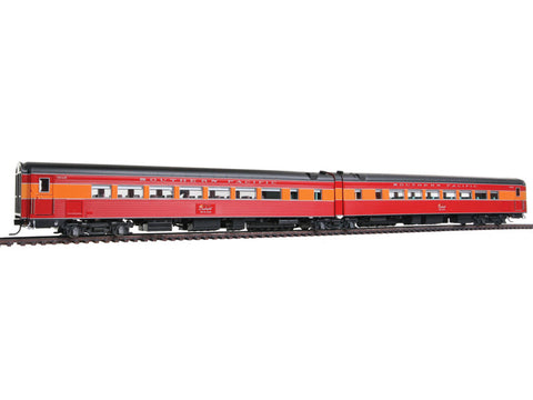 HO Southern Pacific "Coast Daylight" Train #99 Series -- Articulated Chair Car #W2468/#M2467